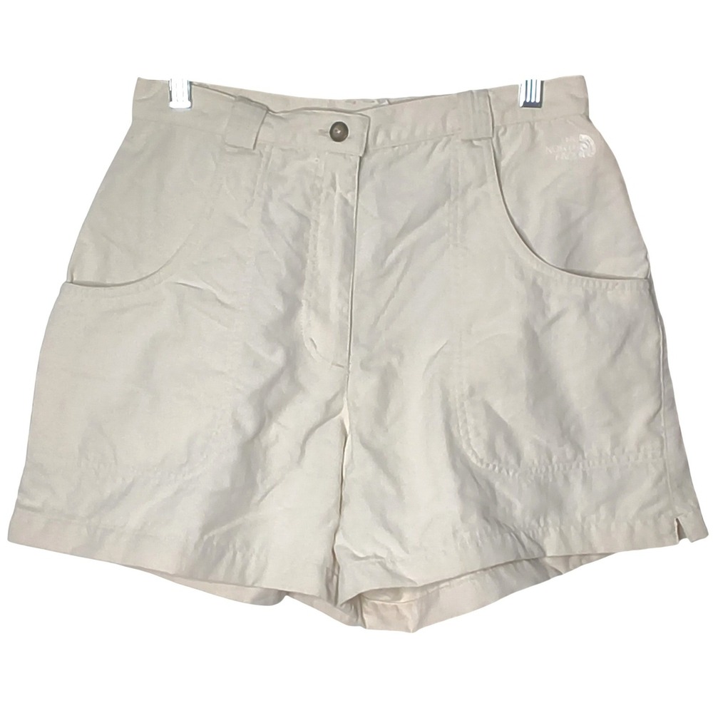 Gorpcore The North Face Shorts Women 10 Beige Nylon Hiking Outdoor